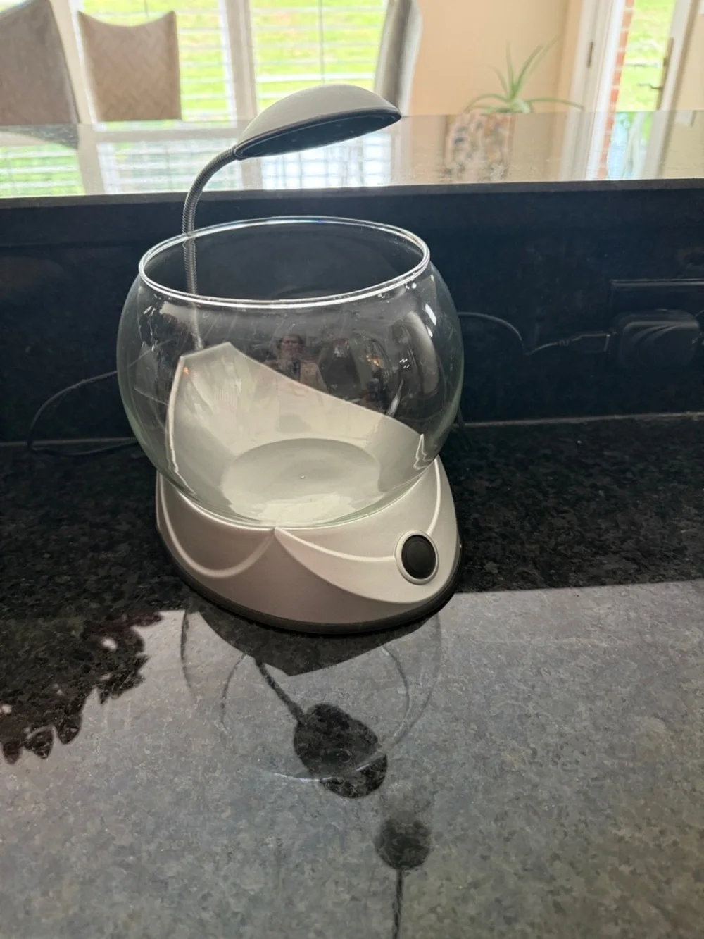 Top Fin Fish Tank with LED Light and Glass Bowl
